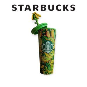 Starbucks FarmRio Banana Tumbler 24oz - Green/Yellow Design